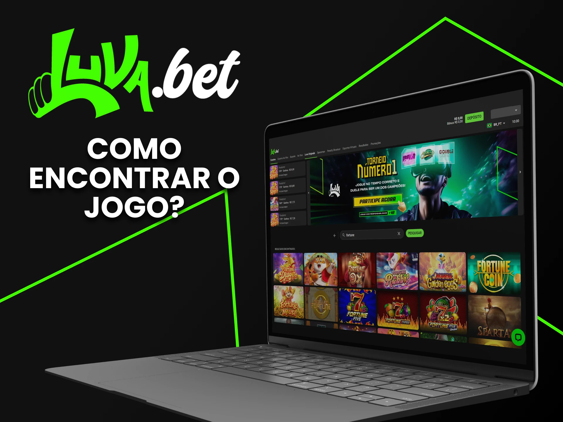 Vá para a seção do cassino para jogar Fortune Tiger no Luvabet.