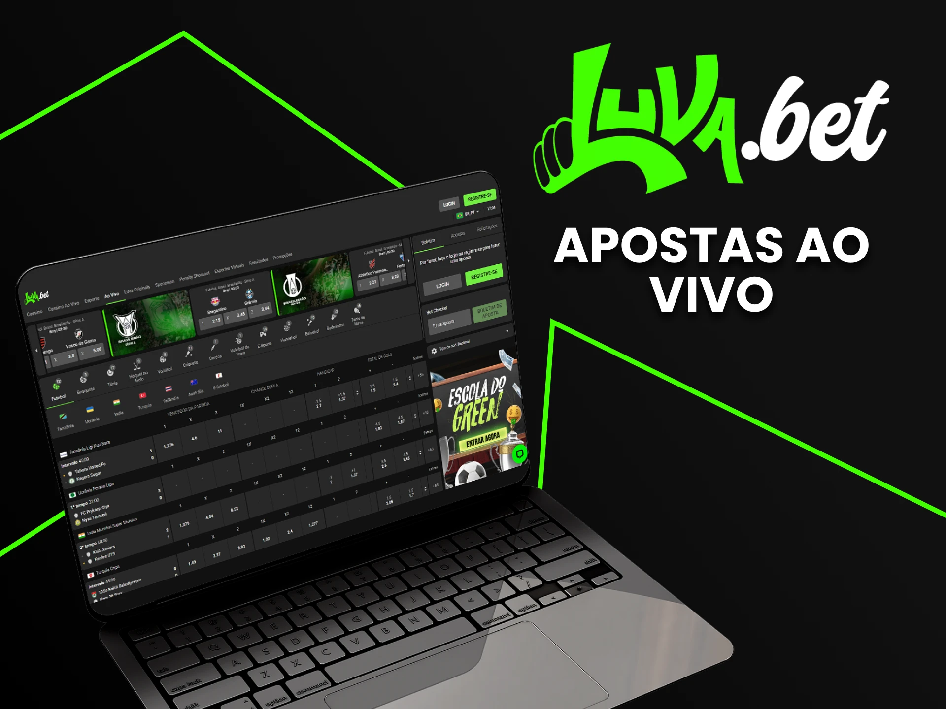 Aposte em eventos ao vivo com Luvabet.