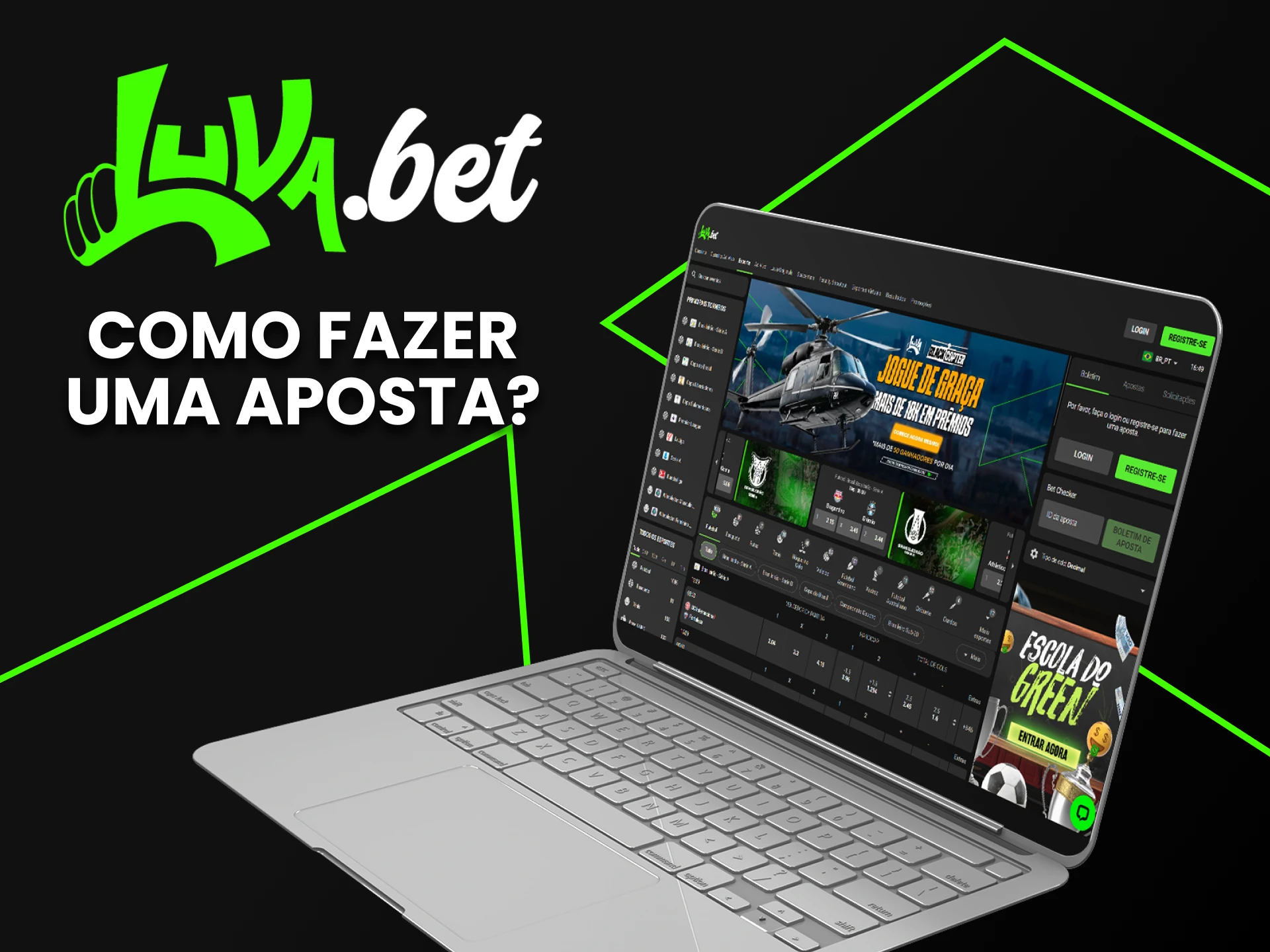 Faça sua primeira aposta na Luvabet.