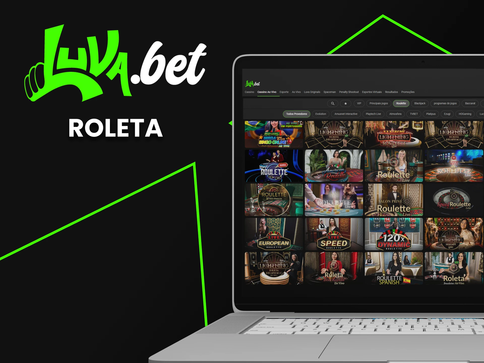 Você pode jogar roleta no site da Luvabet.