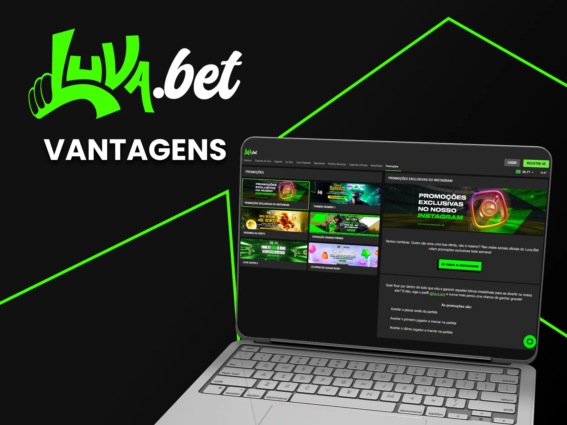 Iremos falar sobre as vantagens do site Luvabet.